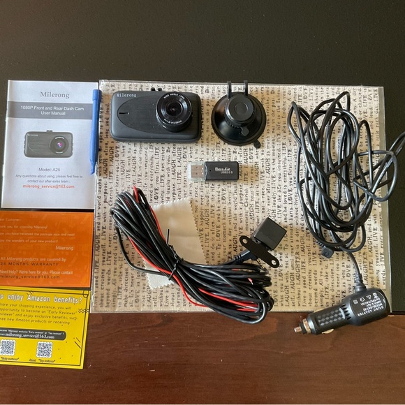 Milerong 1080P FHD Dash Camera for Cars Dash Cam Front and Rear - Picture 9 of 11